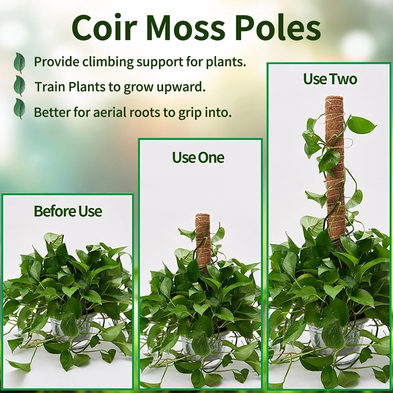 Plant Moss Coir Pole Bendable  - огляд і ціна Sphagnum Moss Dry